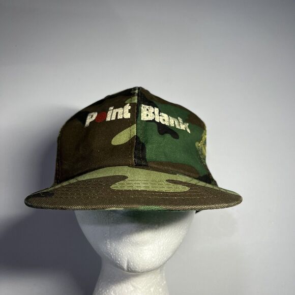 Point Blank Camo SnapBack Hat Adult One Size Bullseye Target Mesh Cap - Picture 1 of 9